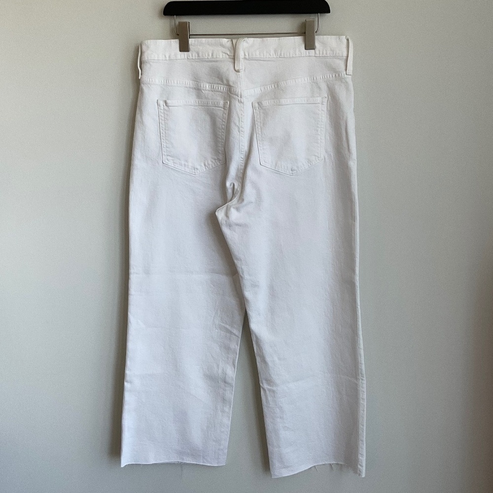 J. Crew Slim Wide Leg Jeans White Wash Size 12 Size 14 New With Tags - Picture 5 of 13